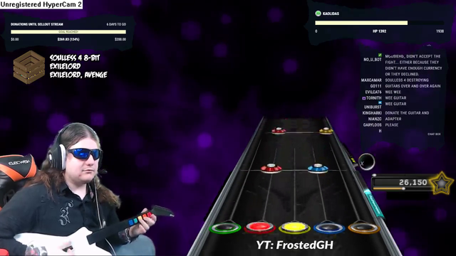 Guitar hero 3 streamer determines his guitar is broken