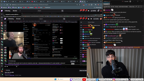Asmongold's community "will be infested with N*zis if it's not already"