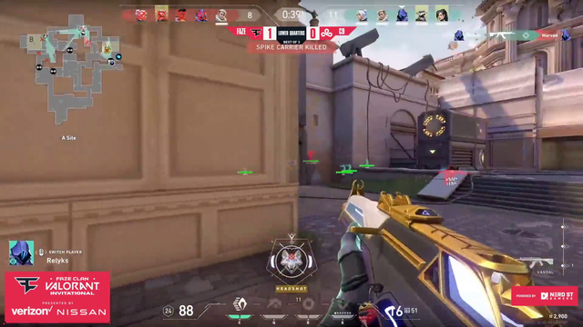 FaZe Clan VALORANT Invitational - Sova clutches it.... almost.