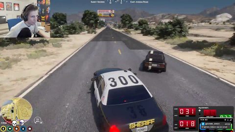 Mr. PP doing call outs during police chase