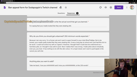 When racist Soda-subs want to get unbanned