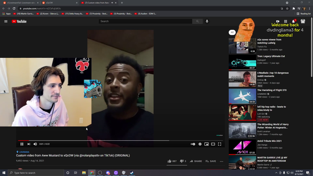 AW MUSTARD guys reach out to xQc