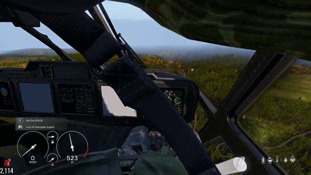 TheRunningManZ has a moment flying a stolen helicopter in DayZ