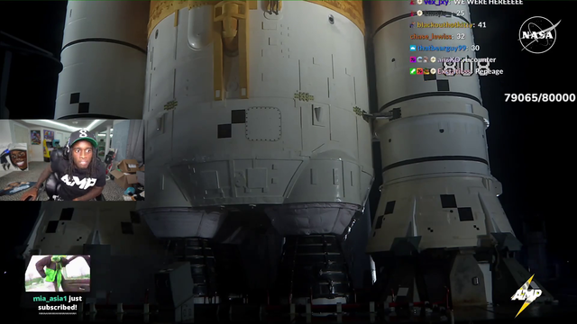 Kai witnesses his first-ever rocket launch on stream