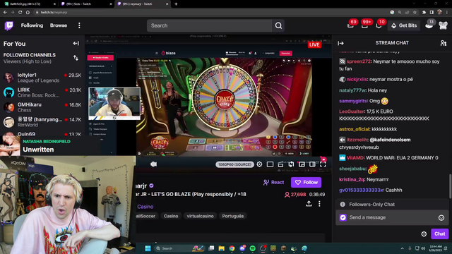 Neymar Streaming Slots