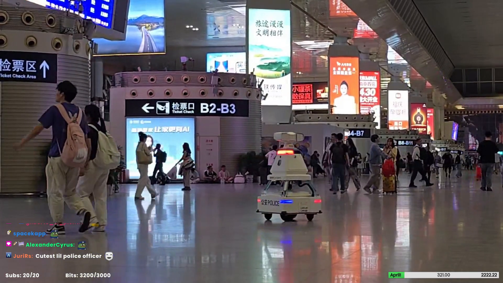 Chinese robocop gives good advice