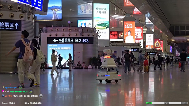 Chinese robocop gives good advice
