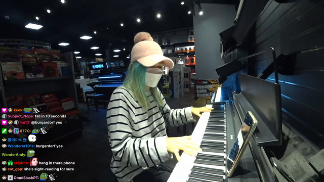 Hachu's piano playing causes an earthquake