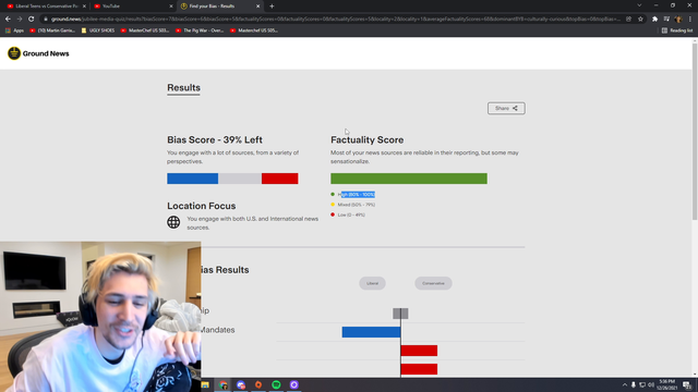 xQc Does Political Compass Quiz