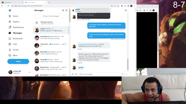 Tyler1 Leaks Twitter DM's