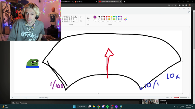 XQC gives chat a dollar
