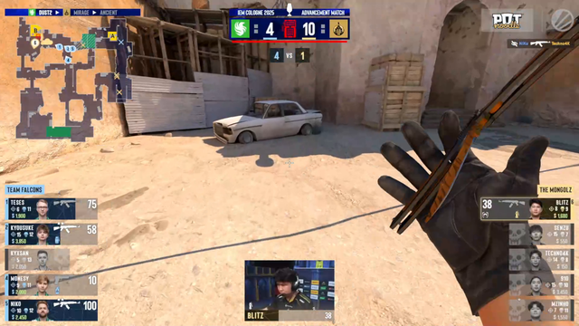 bLitz 1vs4 clutch against Team Falcons