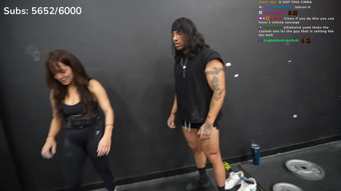 Cinna deadlifts 225 lbs (102 kg)