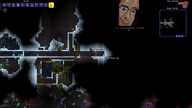 Moonmoon dies again in legendary hardcore Terraria