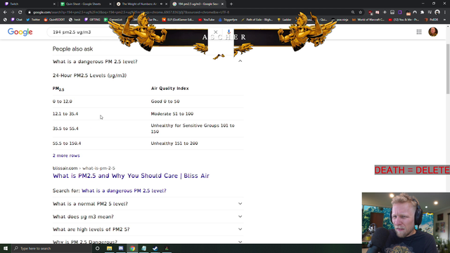 Quin69 uses spray meant for outdoors in his indoor windowless room, creating a deadly and hazardous environment