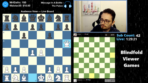 Levi Slips blind chess edition