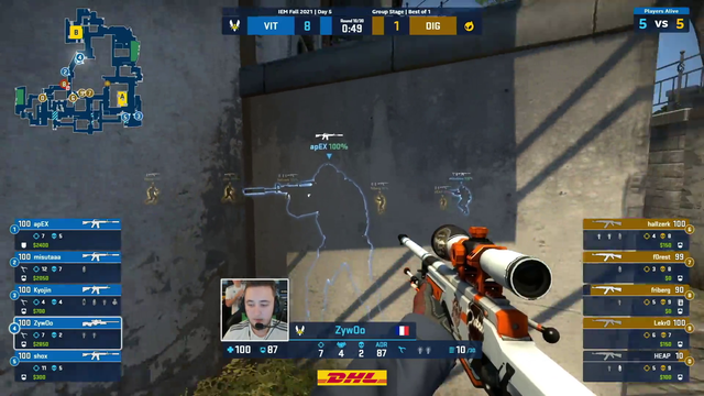 ZywOo's triple collat vs DIG