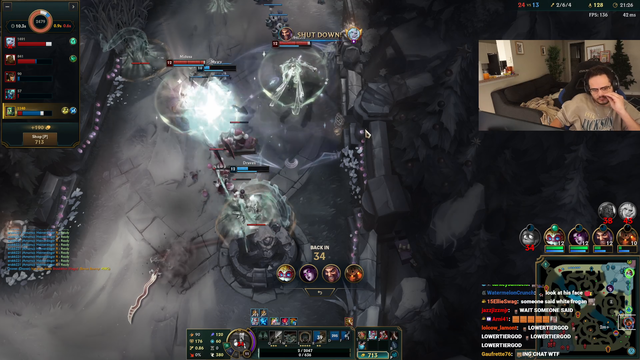 53 year old divorced father spends his New Years Eve playing League and cannot control his rage over teammate missplays
