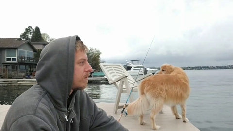 Worst fisherman in the US finally gets a bite and loses his rod