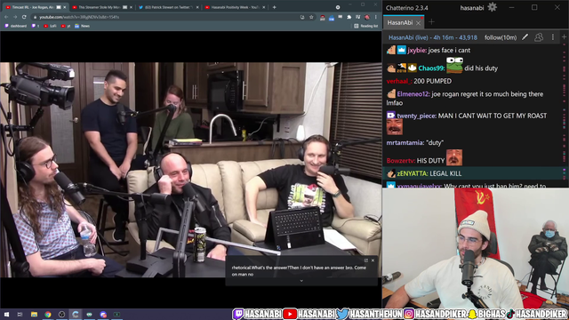 Hasan bans chatter for asking a simple question