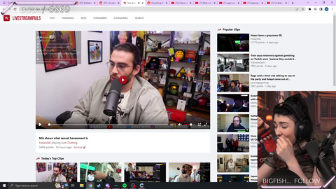 Wolfabelle reacts to Mizkif streaming again