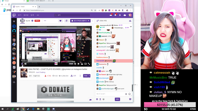 Korean Streamer and Nymn talk about makeup