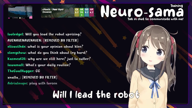 AI streamer confirms she will lead the robot uprising