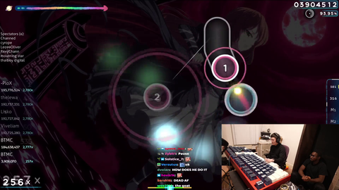 osu! streamer plays on the largest keyboard in the world