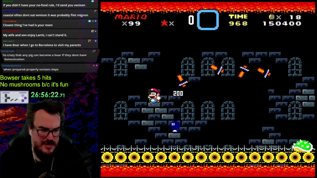After 27 hours, Barbarous King beats Kaizo 3 Bowser without a mushroom