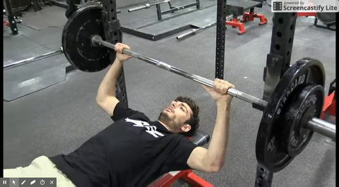 Lean Ice44 bench presses