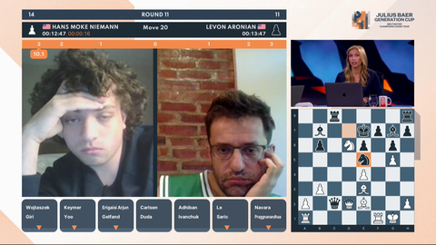 Hans Niemann crushes World #4 Levon Aronian in 21 moves