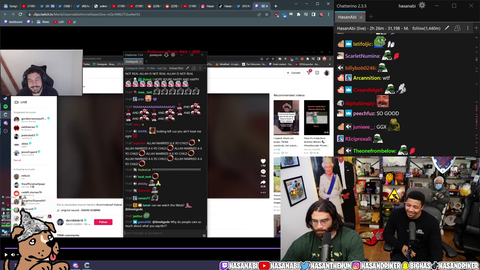 Greek shows up on Hasans stream