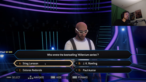 Forsen shamelessly cheats in millionaire game