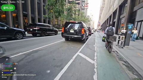 ExtraEmily Crashes into Cop Car with her Bike