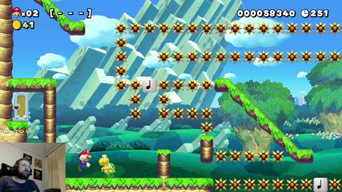 Forsen beats a Mario level