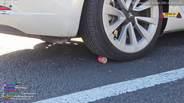ExtraEmily uses her car to open a pepper bottle