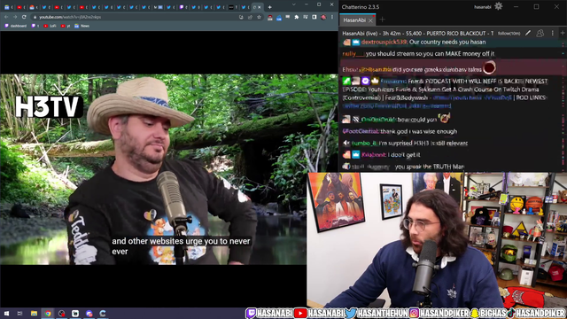 Train accidently created a podcast in his counter argument from 1 year ago