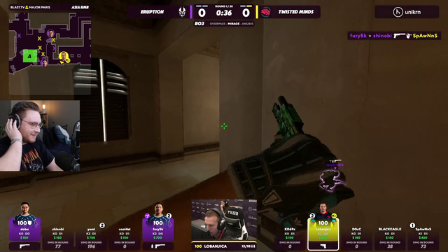 Lobanjica destroys desk on CSGO LAN