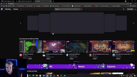 Jankos proves he never watches Just Chatting streams by showing his recommended channels