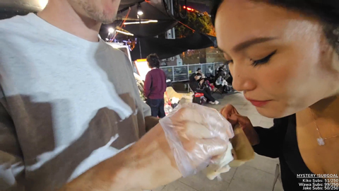 Jake feeds his girls