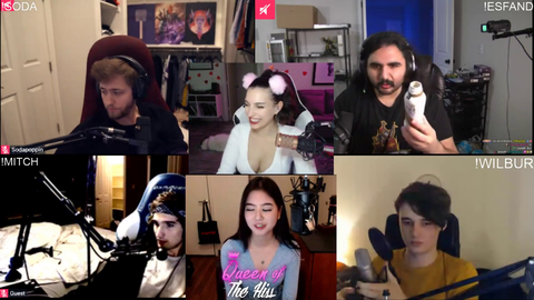 Soda gets bored during the podcast