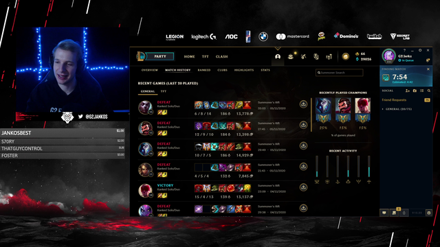 Jankos always unlucky.