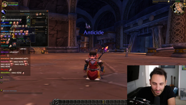 First person to whisper Reckful is the paladin that Reckful played back in 2014 that got his account perma banned.