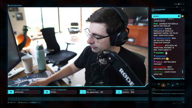 Shroud shows his mouse