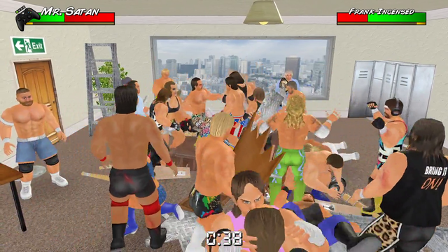 Wrestlers union meeting is out of control