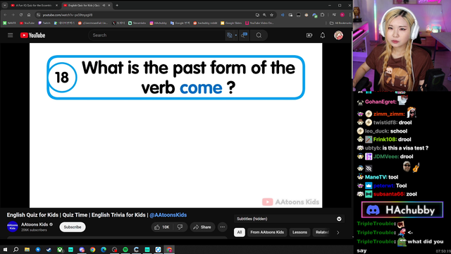 Hachu's English has come a long way