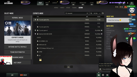 Forsen lobby password guessed