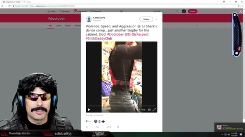 The Doc is spotted at a hockey game.