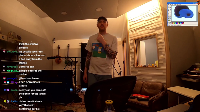 Kenny Beats yells a life lesson at a viewer