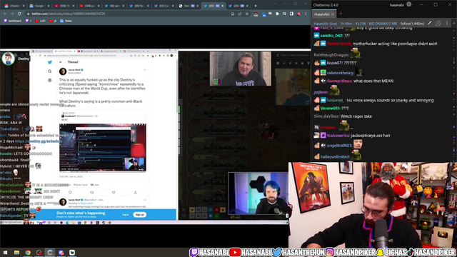 Hasan Says That Destiny Is Just Mad That He Couldn't Say It First!